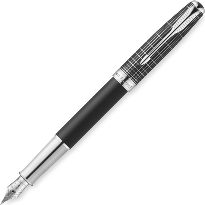 Ручка перьевая PARKER SONNET SE CONTORT BLACK CISELE, F 1930256